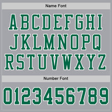 Load image into Gallery viewer, Custom Gray Kelly Green-White Mesh Authentic Football Jersey