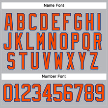 Загрузить изображение в средство просмотра галереи, Custom Gray Orange-Royal Hockey Lace Neck Jersey