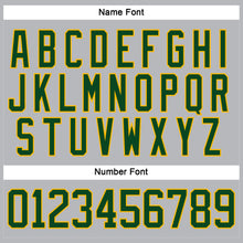 Load image into Gallery viewer, Custom Gray Green-Gold Hockey Lace Neck Jersey