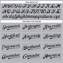 Charger l'image dans la galerie, Custom Gray Black-White Authentic Baseball Jersey