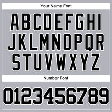 Charger l'image dans la galerie, Custom Gray Black-White Authentic Baseball Jersey