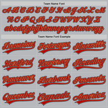 Charger l'image dans la galerie, Custom Gray Navy Old Gold-Red Authentic Throwback Baseball Jersey