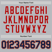 Charger l'image dans la galerie, Custom Gray Navy Old Gold-Red Authentic Throwback Baseball Jersey