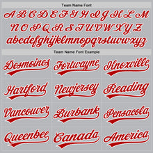Charger l'image dans la galerie, Custom Gray Red-White Authentic Throwback Baseball Jersey