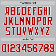 Charger l'image dans la galerie, Custom Gray Red-White Authentic Throwback Baseball Jersey