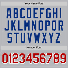 Charger l'image dans la galerie, Custom Gray Red-Royal Authentic Throwback Baseball Jersey