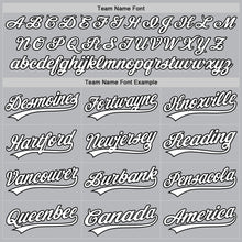 Charger l'image dans la galerie, Custom Gray White-Black Authentic Throwback Baseball Jersey
