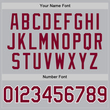 Charger l'image dans la galerie, Custom Gray Maroon-White Authentic Throwback Baseball Jersey