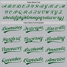 Charger l'image dans la galerie, Custom Gray Green-White Authentic Throwback Baseball Jersey