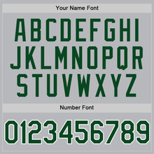 Charger l'image dans la galerie, Custom Gray Green-White Authentic Throwback Baseball Jersey