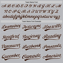 Charger l'image dans la galerie, Custom Gray Brown-White Authentic Throwback Baseball Jersey