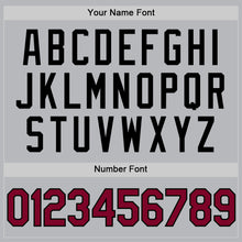 Charger l'image dans la galerie, Custom Gray Maroon-Black Authentic Throwback Baseball Jersey