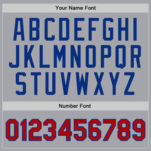 Загрузить изображение в средство просмотра галереи, Custom Gray Red-Royal Authentic Throwback Basketball Jersey