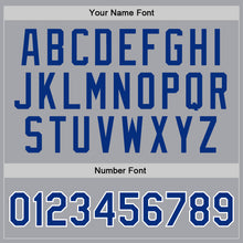 Загрузить изображение в средство просмотра галереи, Custom Gray Royal-White Authentic Throwback Basketball Jersey