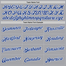 Загрузить изображение в средство просмотра галереи, Custom Gray Royal-White Authentic Throwback Basketball Jersey