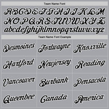 Загрузить изображение в средство просмотра галереи, Custom Gray Black-White Authentic Throwback Basketball Jersey