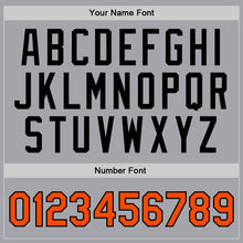 Загрузить изображение в средство просмотра галереи, Custom Gray Orange-Black Authentic Throwback Basketball Jersey