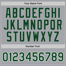 Загрузить изображение в средство просмотра галереи, Custom Gray Green-White Authentic Throwback Basketball Jersey