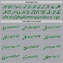 Загрузить изображение в средство просмотра галереи, Custom Gray Green-White Authentic Throwback Basketball Jersey