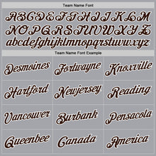 Загрузить изображение в средство просмотра галереи, Custom Gray Brown-White Authentic Throwback Basketball Jersey