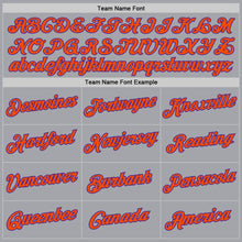 Загрузить изображение в средство просмотра галереи, Custom Gray Purple-Orange Authentic Throwback Basketball Jersey