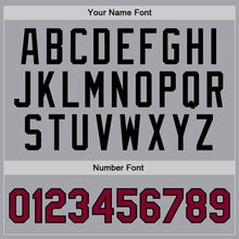 Загрузить изображение в средство просмотра галереи, Custom Gray Maroon-Black Authentic Throwback Basketball Jersey