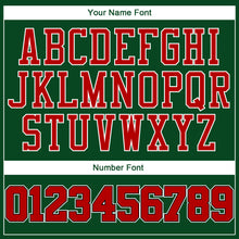 Load image into Gallery viewer, Custom Green Red-Black Authentic Baseball Jersey