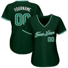 Загрузить изображение в средство просмотра галереи, Custom Green Kelly Green-White Authentic Baseball Jersey