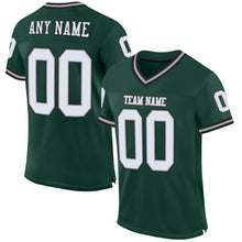 Charger l'image dans la galerie, Custom Green White-Gray Mesh Authentic Throwback Football Jersey