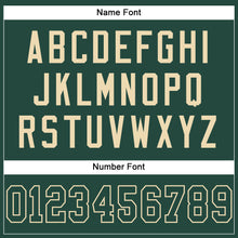Load image into Gallery viewer, Custom Green Green-Cream Mesh Authentic Football Jersey