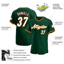 Load image into Gallery viewer, Custom Green White-Gold Authentic Baseball Jersey