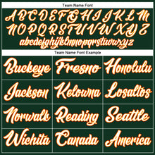 Load image into Gallery viewer, Custom Green White-Gold Authentic Baseball Jersey