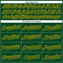 Load image into Gallery viewer, Custom Green Green-Gold Authentic Sleeveless Baseball Jersey