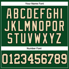 Load image into Gallery viewer, Custom Green Cream-Black Authentic Sleeveless Baseball Jersey