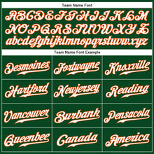 Load image into Gallery viewer, Custom Green White-Orange Authentic Sleeveless Baseball Jersey