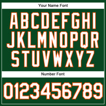 Load image into Gallery viewer, Custom Green White-Orange Authentic Sleeveless Baseball Jersey