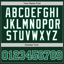 Load image into Gallery viewer, Custom Green White Pinstripe Kelly Green-White Authentic Baseball Jersey