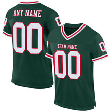 Charger l'image dans la galerie, Custom Green White-Red Mesh Authentic Throwback Football Jersey