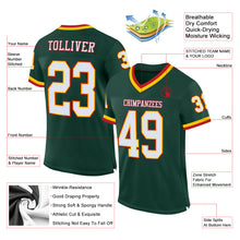 Charger l'image dans la galerie, Custom Green White-Red Mesh Authentic Throwback Football Jersey