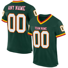 Charger l'image dans la galerie, Custom Green White-Red Mesh Authentic Throwback Football Jersey