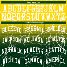 Laden Sie das Bild in den Galerie-Viewer, Custom Green White-Gold Round Neck Sublimation Basketball Suit Jersey