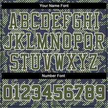 Загрузить изображение в средство просмотра галереи, Custom Green Olive-Navy Round Neck Sublimation Basketball Suit Jersey