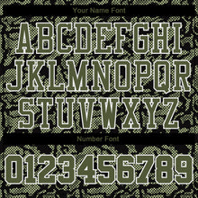 Load image into Gallery viewer, Custom Green Olive-Black Round Neck Sublimation Basketball Suit Jersey