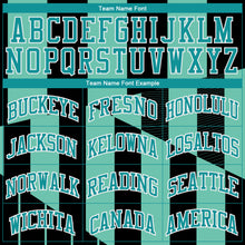 Загрузить изображение в средство просмотра галереи, Custom Green Aqua-Black Round Neck Sublimation Basketball Suit Jersey