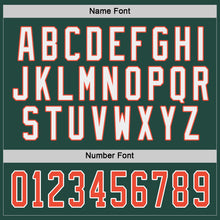 Загрузить изображение в средство просмотра галереи, Custom Green Orange-White Hockey Jersey
