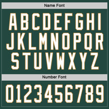 Загрузить изображение в средство просмотра галереи, Custom Green White-Old Gold Hockey Jersey