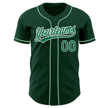 Load image into Gallery viewer, Custom Green Kelly Green-White Authentic Baseball Jersey