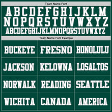 Load image into Gallery viewer, Custom Green White-Gray Mesh Authentic Football Jersey