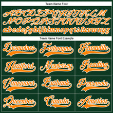 Загрузить изображение в средство просмотра галереи, Custom Green Bay Orange-White Hockey Lace Neck Jersey