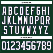 Charger l'image dans la galerie, Custom Green White-Purple Hockey Lace Neck Jersey